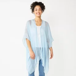 Women's Sonoma Goods For Life® Open Weave Ruana 11 Women's Sonoma Goods For Life® Open Weave Ruana -True Fit Shop 5291757 Mystic Creek