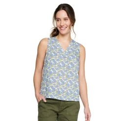 Women's Sonoma Goods For Life® V-Neck Tank 24 Women's Sonoma Goods For Life® V-Neck Tank -True Fit Shop 5297402 Blue Floral