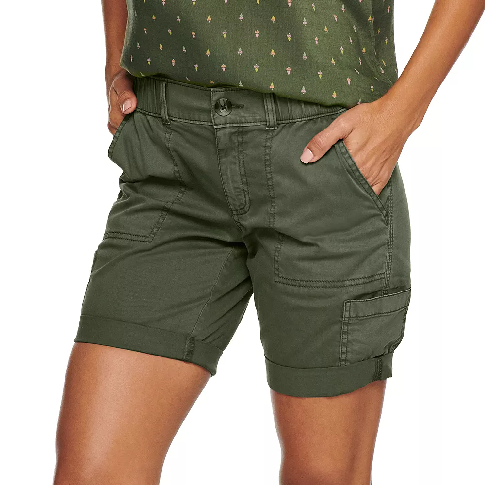 Petite Sonoma Goods For Life® Comfort Waist Utility Bermuda Shorts 1 Petite Sonoma Goods For Life® Comfort Waist Utility Bermuda Shorts