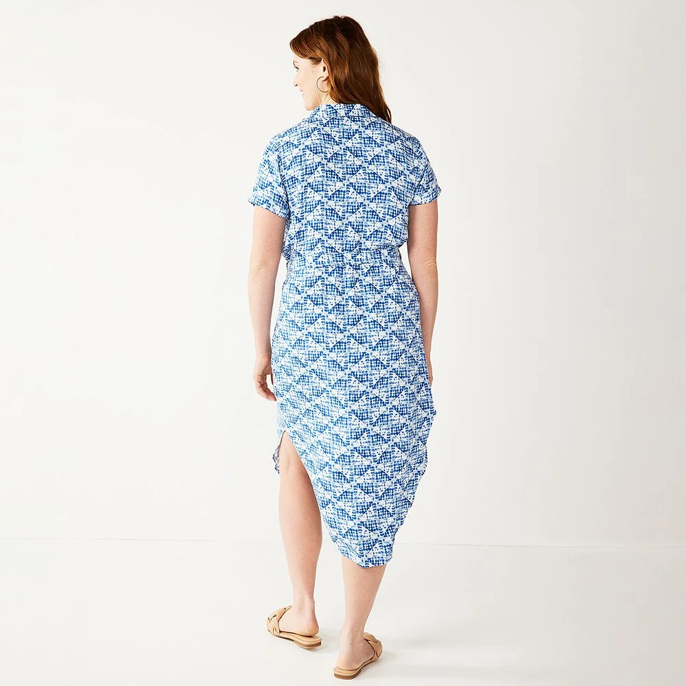 Women's Sonoma Goods For Life® Button Front Midi Shirt Dress 7 Women's Sonoma Goods For Life® Button Front Midi Shirt Dress - Image 7