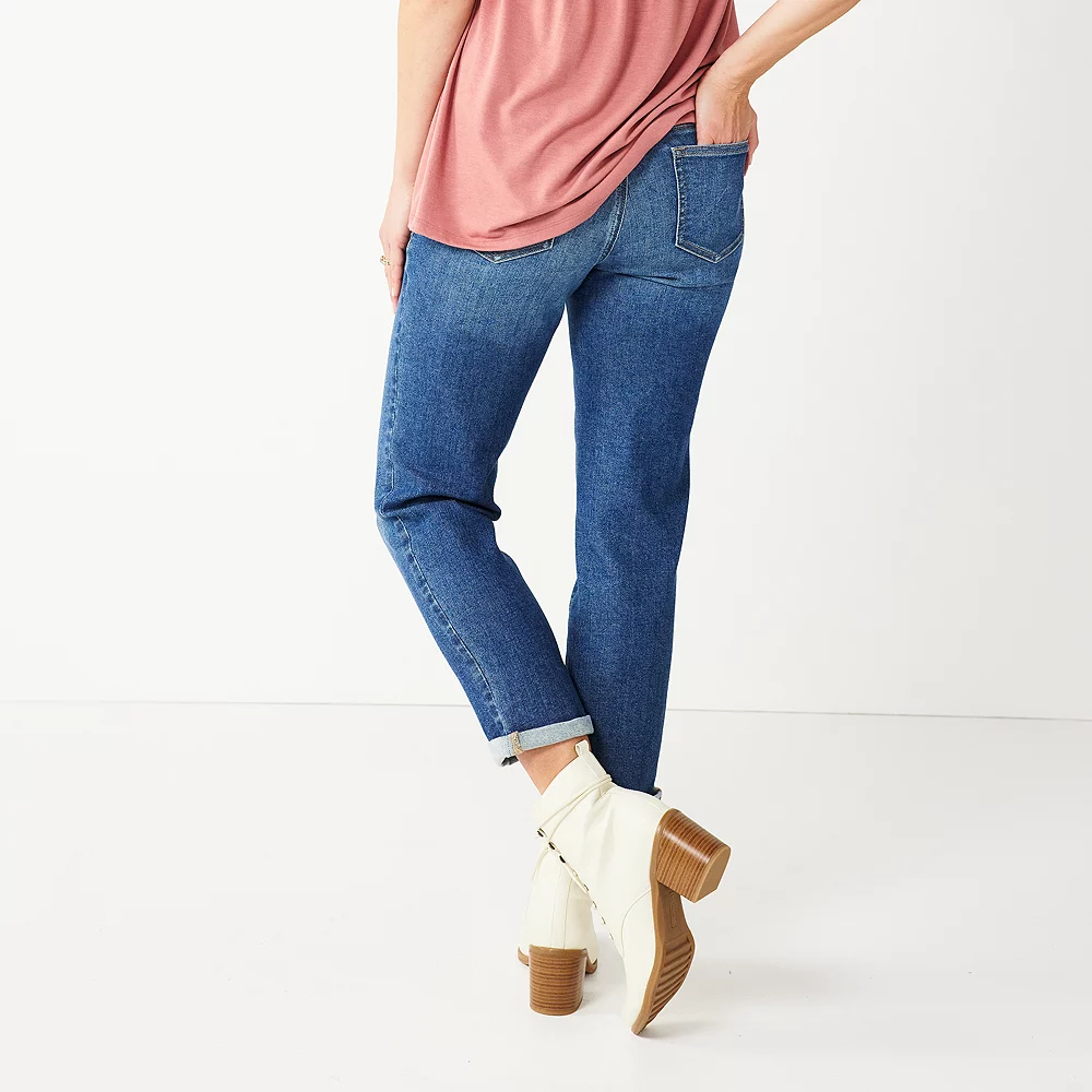 Maternity Sonoma Goods For Life® Over-the-Belly Girlfriend Crop Jeans 5 Maternity Sonoma Goods For Life® Over-the-Belly Girlfriend Crop Jeans - Image 5