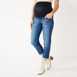 Maternity Sonoma Goods For Life® Over-the-Belly Girlfriend Crop Jeans 11 Maternity Sonoma Goods For Life® Over-the-Belly Girlfriend Crop Jeans -True Fit Shop 5355750 ALT2