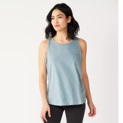 Women's Sonoma Goods For Life® High-Neck Tank 32 Women's Sonoma Goods For Life® High-Neck Tank -True Fit Shop 5467284 Blue Gray