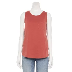 Women's Sonoma Goods For Life® High-Neck Tank 53 Women's Sonoma Goods For Life® High-Neck Tank -True Fit Shop 5467284 Mauve