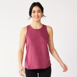 Women's Sonoma Goods For Life® High-Neck Tank 31 Women's Sonoma Goods For Life® High-Neck Tank -True Fit Shop 5467284 Pink