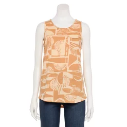 Women's Sonoma Goods For Life® High-Neck Tank 35 Women's Sonoma Goods For Life® High-Neck Tank -True Fit Shop 5467284 Tan Sun Geo