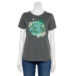 Women's Sonoma Goods For Life® Short Sleeve Graphic Tee 13 Women's Sonoma Goods For Life® Short Sleeve Graphic Tee -True Fit Shop 5480871 Gray Mother Earth