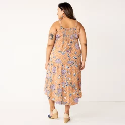 Plus Size Sonoma Goods For Life® Tiered Maxi Dress -True Fit Shop 5484502 ALT