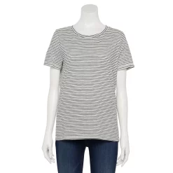 Women's Sonoma Goods For Life® Crewneck Tee 125 Women's Sonoma Goods For Life® Crewneck Tee -True Fit Shop 5484998 Black Feeder