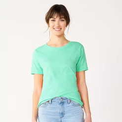 Women's Sonoma Goods For Life® Crewneck Tee 116 Women's Sonoma Goods For Life® Crewneck Tee -True Fit Shop 5484998 Mint Green Blue