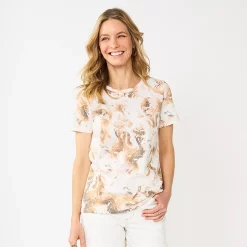 Women's Sonoma Goods For Life® Crewneck Tee 157 Women's Sonoma Goods For Life® Crewneck Tee -True Fit Shop 5484998 Neutral Dye