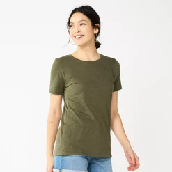Women's Sonoma Goods For Life® Crewneck Tee 142 Women's Sonoma Goods For Life® Crewneck Tee -True Fit Shop 5484998 Olive