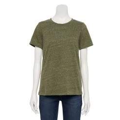Women's Sonoma Goods For Life® Crewneck Tee 124 Women's Sonoma Goods For Life® Crewneck Tee -True Fit Shop 5484998 Olive Texture