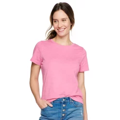 Women's Sonoma Goods For Life® Crewneck Tee 103 Women's Sonoma Goods For Life® Crewneck Tee -True Fit Shop 5484998 Pink