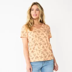 Women's Sonoma Goods For Life® Everyday V-Neck Tee 158 Women's Sonoma Goods For Life® Everyday V-Neck Tee -True Fit Shop 5485729 Bananas