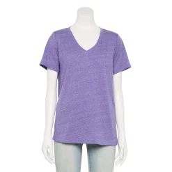 Women's Sonoma Goods For Life® Everyday V-Neck Tee 142 Women's Sonoma Goods For Life® Everyday V-Neck Tee -True Fit Shop 5485729 Grape Purple