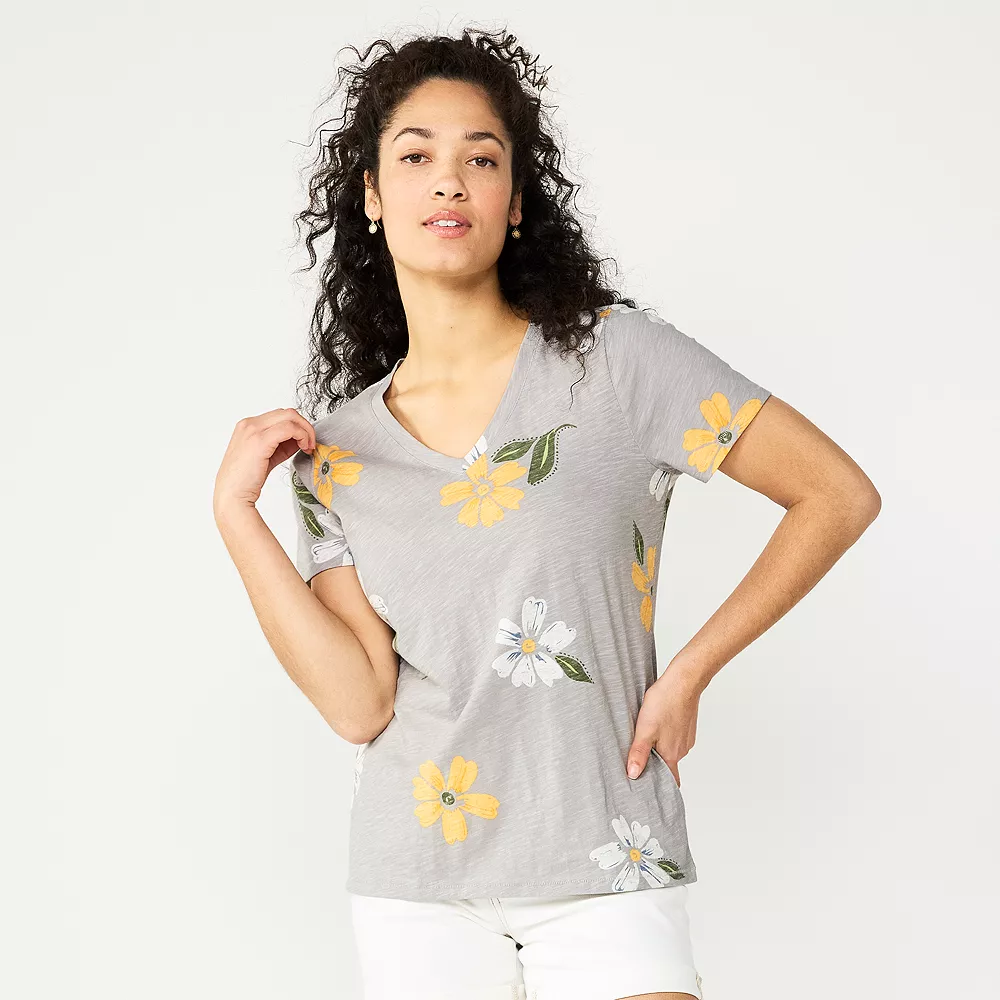 Women's Sonoma Goods For Life® Everyday V-Neck Tee 64 Women's Sonoma Goods For Life® Everyday V-Neck Tee - Image 64