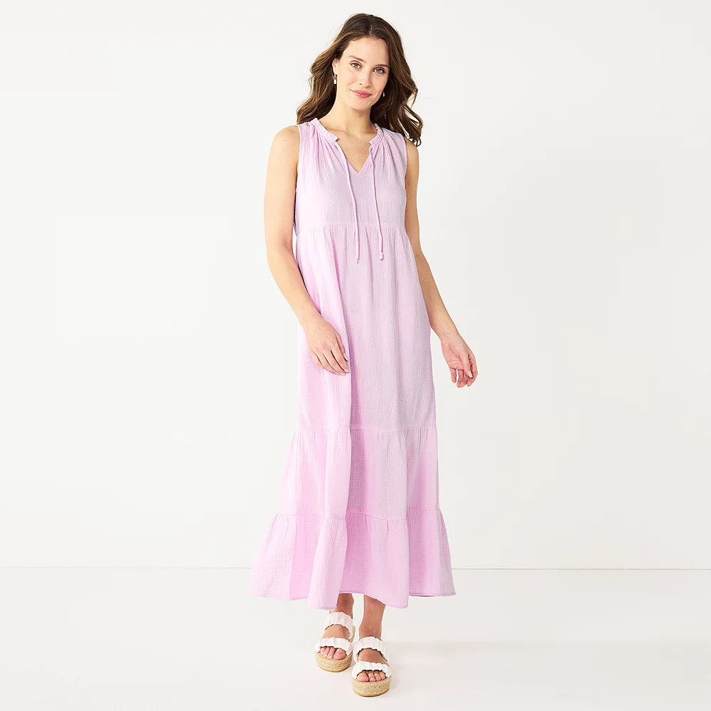Women's Sonoma Goods For Life® x Lauren Lane Sleeveless Tiered Dress 2 Women's Sonoma Goods For Life® x Lauren Lane Sleeveless Tiered Dress - Image 2