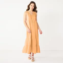 Women's Sonoma Goods For Life® x Lauren Lane Sleeveless Tiered Dress 7 Women's Sonoma Goods For Life® x Lauren Lane Sleeveless Tiered Dress -True Fit Shop 5489837 Peach Glaze