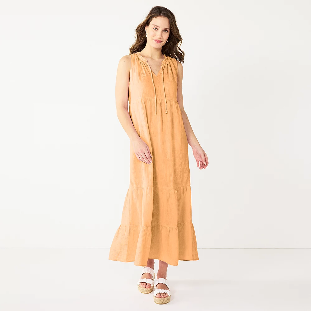 Women's Sonoma Goods For Life® x Lauren Lane Sleeveless Tiered Dress 3 Women's Sonoma Goods For Life® x Lauren Lane Sleeveless Tiered Dress - Image 3