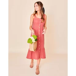 Women's Sonoma Goods For Life® x Lauren Lane Button Front Flounce Dress 8 Women's Sonoma Goods For Life® x Lauren Lane Button Front Flounce Dress -True Fit Shop 5489838 ALT3