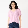 Petite Sonoma Goods For Life® V-Neck Shirred Top