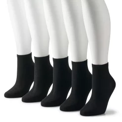 Women's Sonoma Goods For Life® 5 Pack Neutral Color Quarter Socks -True Fit Shop 5497542 Black
