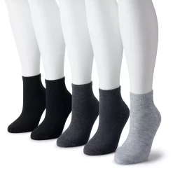 Women's Sonoma Goods For LifeĀ® 5 Pack Neutral Color Quarter Socks