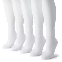 Women's Sonoma Goods For LifeĀ® 5-Pack Neutral Color Cuffed Crew Socks