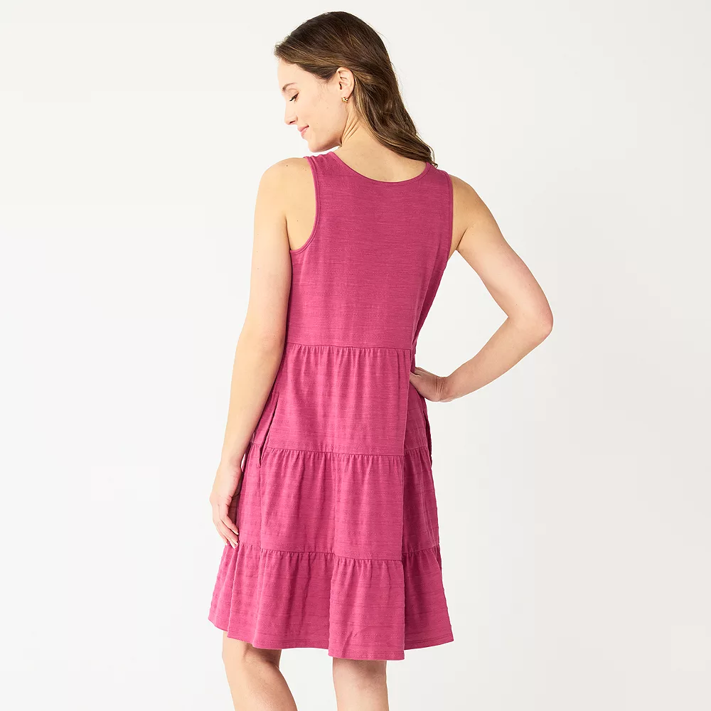 Women's Sonoma Goods For Life® Sleeveless Tiered Knit Dress 6 Women's Sonoma Goods For Life® Sleeveless Tiered Knit Dress - Image 6