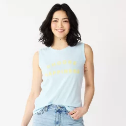 Women's Sonoma Goods For Life® Muscle Graphic Tank 26 Women's Sonoma Goods For Life® Muscle Graphic Tank -True Fit Shop 5504455 Choose Happiness