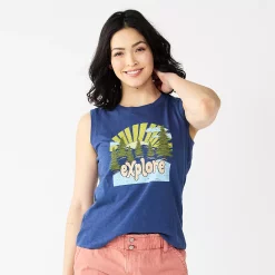 Women's Sonoma Goods For Life® Muscle Graphic Tank 22 Women's Sonoma Goods For Life® Muscle Graphic Tank -True Fit Shop 5504455 Explore