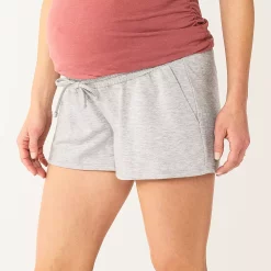 Maternity Sonoma Goods For Life® Under-The-Belly Lounge Shorts 7 Maternity Sonoma Goods For Life® Under-The-Belly Lounge Shorts -True Fit Shop 5508928 Gray