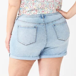 Plus Size Sonoma Goods For Life® Premium Mom Shorts 7 Plus Size Sonoma Goods For Life® Premium Mom Shorts -True Fit Shop 5513061 ALT