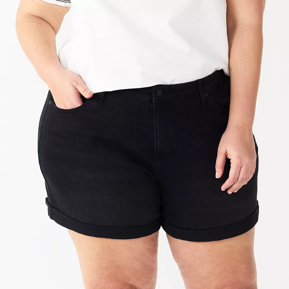 Plus Size Sonoma Goods For Life® Premium Mom Shorts 1 Plus Size Sonoma Goods For Life® Premium Mom Shorts