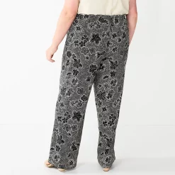 Plus Size Sonoma Goods For Life® Linen-Blend Wide-Leg Pants -True Fit Shop 5517827 ALT