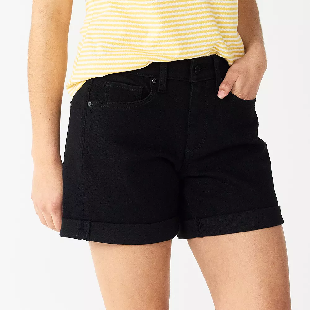 Women's Sonoma Goods For Life® High-Rise Curvy 5" Denim Shorts 3 Women's Sonoma Goods For Life® High-Rise Curvy 5" Denim Shorts - Image 3