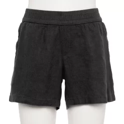 Women's Sonoma Goods For Life® 5" Pull-On Easy Shorts 13 Women's Sonoma Goods For Life® 5" Pull-On Easy Shorts -True Fit Shop 5526329 Pitch Black