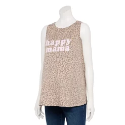 Maternity Sonoma Goods For Life® Graphic Muscle Tank -True Fit Shop 5529124 Happy Mama