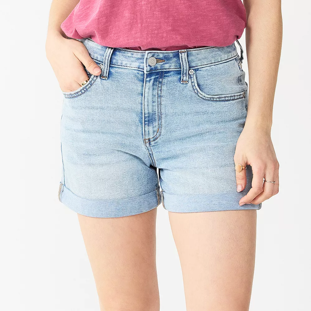 Women's Sonoma Goods For Life® Relaxed Rolled-Cuff Denim Shorts 3 Women's Sonoma Goods For Life® Relaxed Rolled-Cuff Denim Shorts - Image 3