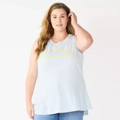 Plus Size Sonoma Goods For Life® Graphic Muscle Tank 19 Plus Size Sonoma Goods For Life® Graphic Muscle Tank -True Fit Shop 5529302 Choose Happiness