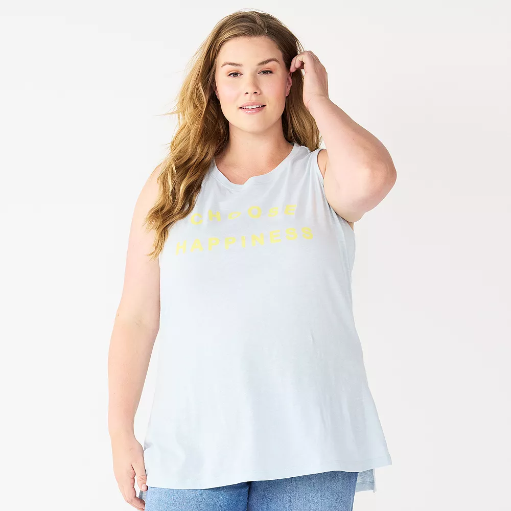 Plus Size Sonoma Goods For Life® Graphic Muscle Tank 7 Plus Size Sonoma Goods For Life® Graphic Muscle Tank - Image 7