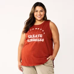 Plus Size Sonoma Goods For Life® Graphic Muscle Tank 24 Plus Size Sonoma Goods For Life® Graphic Muscle Tank -True Fit Shop 5529302 Create Kindness