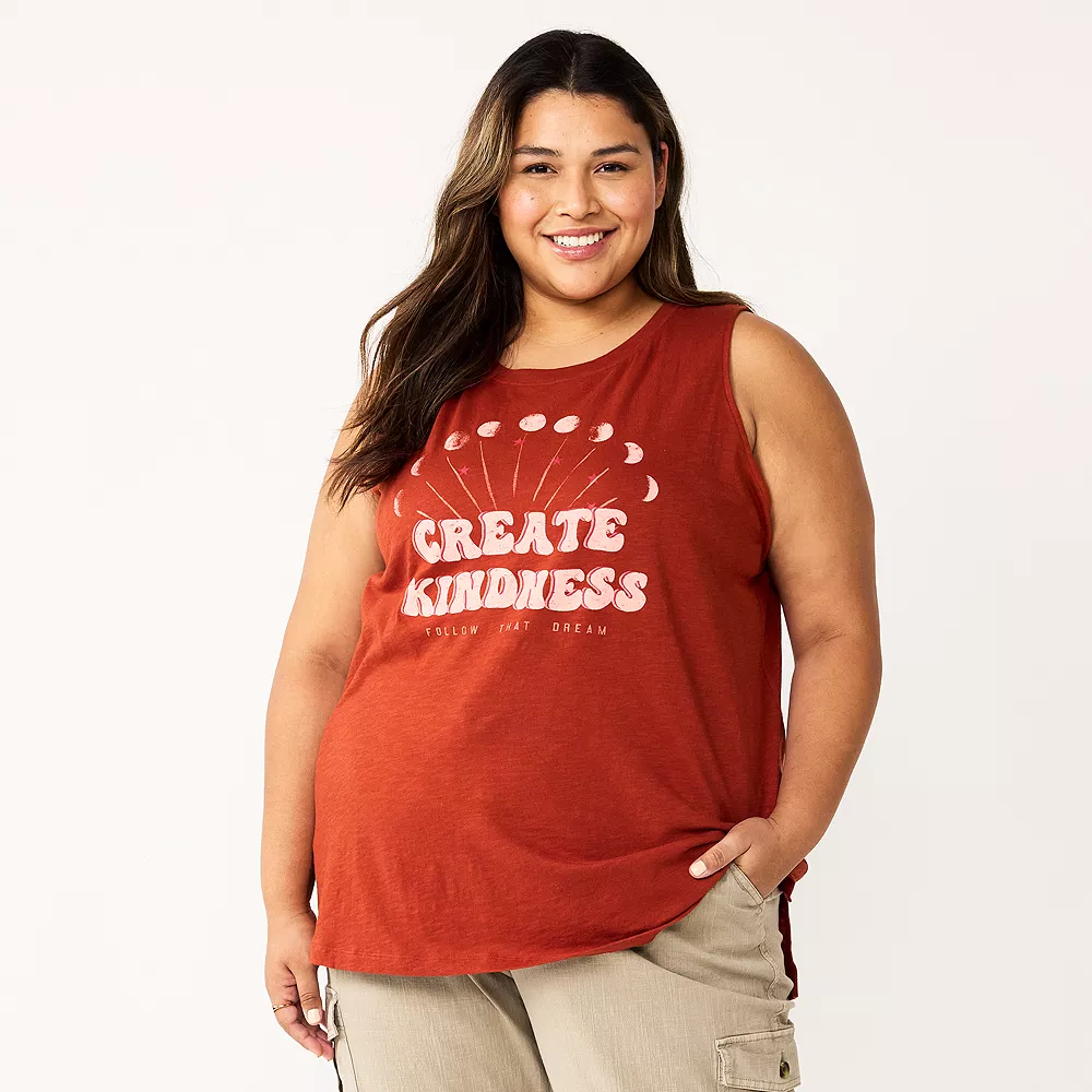 Plus Size Sonoma Goods For Life® Graphic Muscle Tank 12 Plus Size Sonoma Goods For Life® Graphic Muscle Tank - Image 12