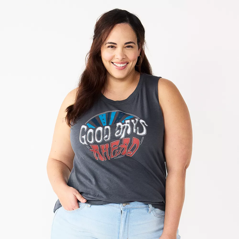 Plus Size Sonoma Goods For Life® Graphic Muscle Tank 5 Plus Size Sonoma Goods For Life® Graphic Muscle Tank - Image 5