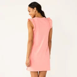 Women's Sonoma Goods For Life® Ruffle Sleeveless Knit Dress 14 Women's Sonoma Goods For Life® Ruffle Sleeveless Knit Dress -True Fit Shop 5535468 ALT