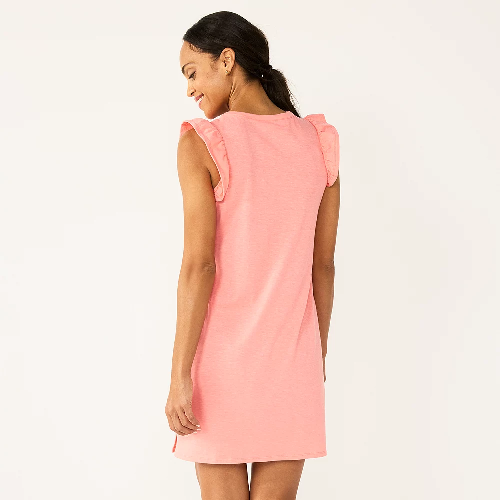 Women's Sonoma Goods For Life® Ruffle Sleeveless Knit Dress 7 Women's Sonoma Goods For Life® Ruffle Sleeveless Knit Dress - Image 7