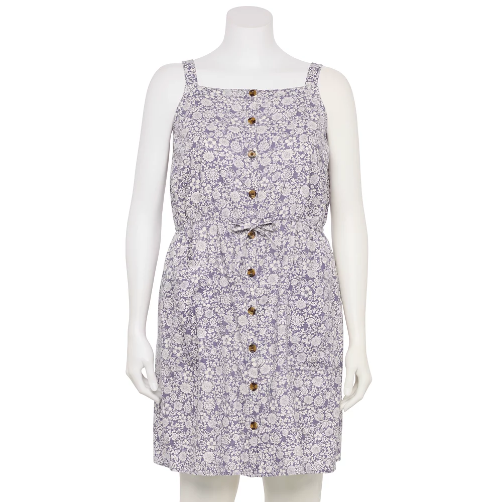 Plus Size Sonoma Goods For Life® Linen-Blend Tank Dress 1 Plus Size Sonoma Goods For Life® Linen-Blend Tank Dress