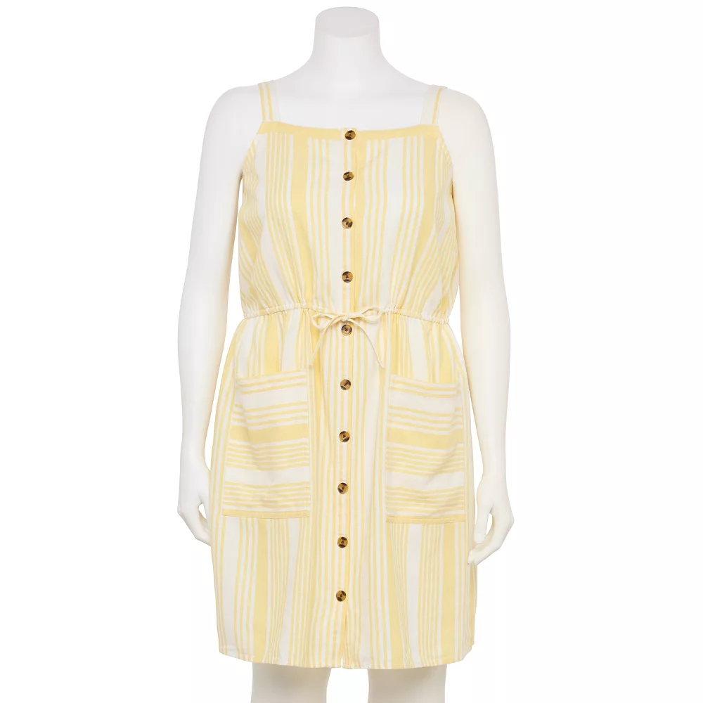 Plus Size Sonoma Goods For Life® Linen-Blend Tank Dress 2 Plus Size Sonoma Goods For Life® Linen-Blend Tank Dress - Image 2