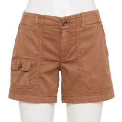 Women's Sonoma Goods For Life® Comfort Waist 5" Utility Shorts 17 Women's Sonoma Goods For Life® Comfort Waist 5" Utility Shorts -True Fit Shop 5542176 Brown